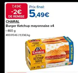 Costco CHARAL Burger Ketchup mayonnaise x4 offre