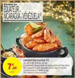 Intermarché Crevettes cuites offre