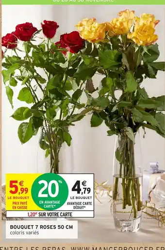 Intermarché Bouquet 7 roses offre