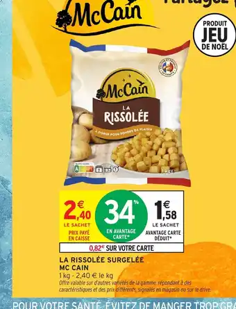 Intermarché MC CAIN La rissolée surgelée offre