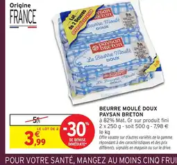 Intermarché PAYSAN BRETON Beurre moulé doux offre