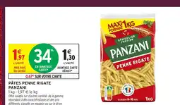 Intermarché PANZANI Pâtes penne rigate offre