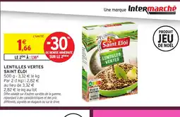 Intermarché SAINT ÉLOI Lentilles vertes offre