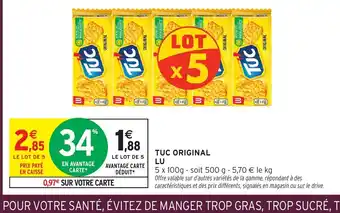 Intermarché LU Tuc original offre