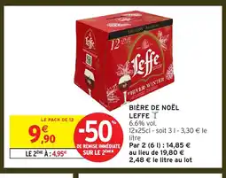 Intermarché LEFFE Bière de noël offre