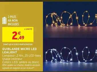 Intermarché Guirlande micro led lealight offre
