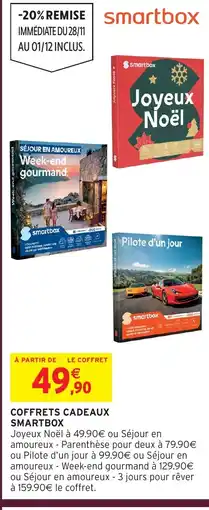 Intermarché Coffrets cadeaux smartbox offre