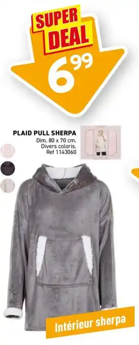 Trafic Plaid pull sherpa offre