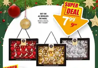 Trafic Set de 42 boules de noel offre