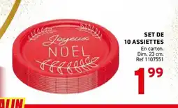 Trafic Set de 10 assiettes offre