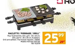 Trafic Raclette / pierrade / grill offre