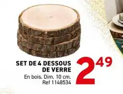 Trafic Set de 4 dessous de verre offre
