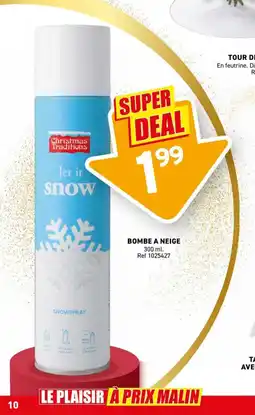 Trafic Bombe a neige offre