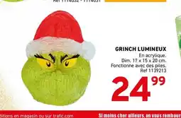 Trafic Grinch lumineux offre