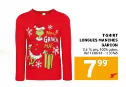Trafic T-shirt longues manches garcon offre