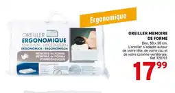 Trafic Oreiller memoire de forme offre