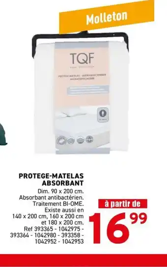 Trafic Protege-matelas absorbant offre