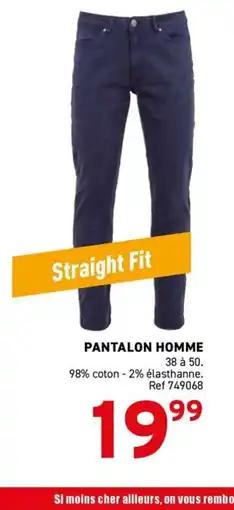 Trafic Pantalon homme offre