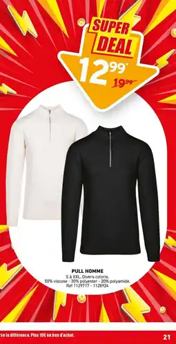 Trafic Pull homme offre