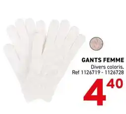 Trafic Gants femme offre