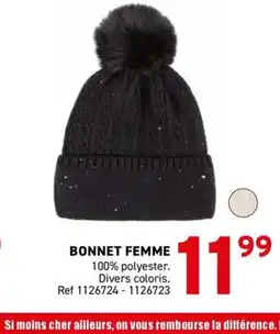 Trafic Bonnet femme offre