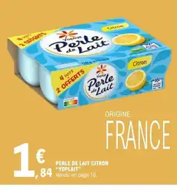 E.Leclerc YOPLAIT Perle de lait citron offre