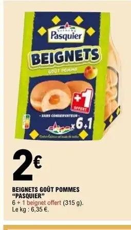 E.Leclerc PASQUIER Beignets goût pommes offre