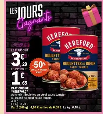 E.Leclerc HEREFORD Plat cuisiné offre
