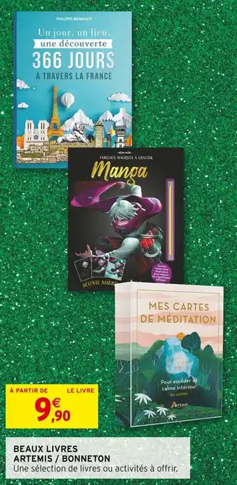 Intermarché Beaux livres artemis bonneton offre