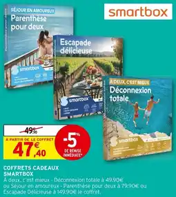 Intermarché Coffrets cadeaux smartbox offre