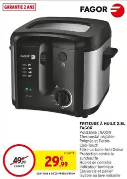 Intermarché Friteuse à huile fagor offre