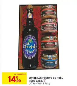 Intermarché Corbeille festive de noël mère lalie offre