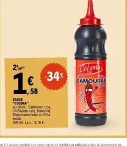 E.Leclerc COLONA Sauce offre