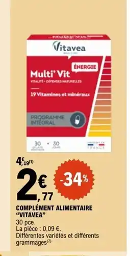 E.Leclerc VITAVEA Complément alimentaire offre