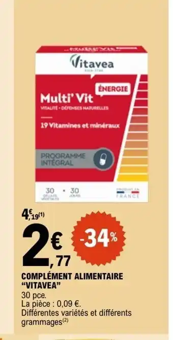 E.Leclerc VITAVEA Complément alimentaire offre