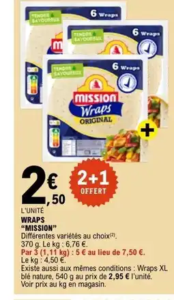 E.Leclerc MISSION Wrap offre
