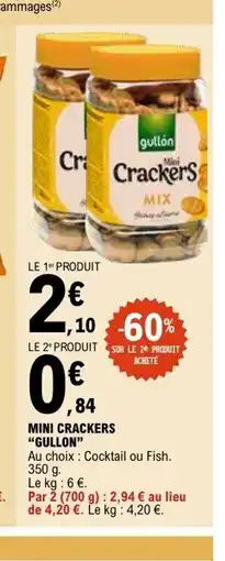 E.Leclerc GULLON Mini crackers offre