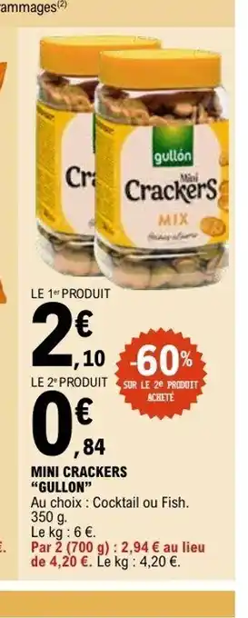 E.Leclerc GULLON Mini crackers offre