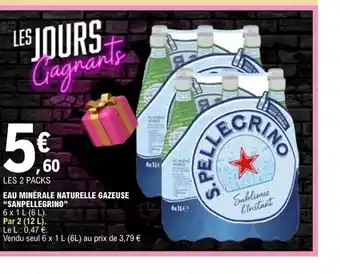 E.Leclerc Eau minérale naturelle gazeuse offre