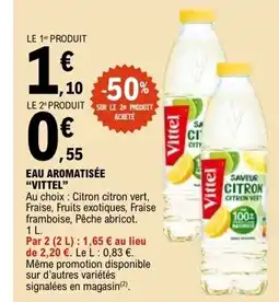 E.Leclerc VITTEL Eau aromatisée offre