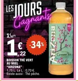 E.Leclerc ARIZONA Boisson thé vert au miel offre