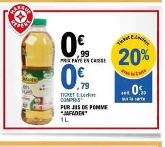 E.Leclerc JAFADEN Pur jus de pomme offre