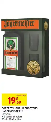 Intermarché Coffret liqueur shooters jägermeister offre