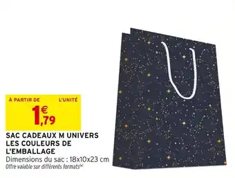 Intermarché Sac cadeaux m univers les couleurs de l'emballage offre