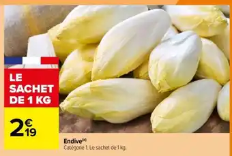 Carrefour ENDIVE offre