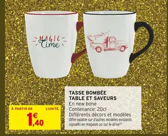 Intermarché Tasse bombée offre