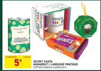 Intermarché Marabout / larousse pratique secret santa offre