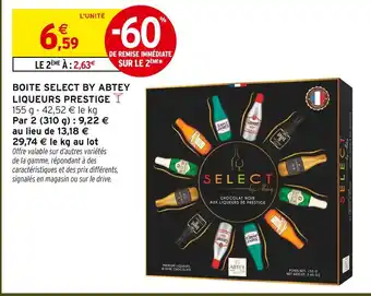Intermarché Abtey boîte select by abtey liqueurs prestige offre