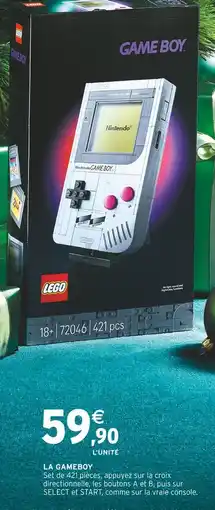 Intermarché Lego la gameboy offre