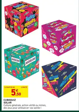 Intermarché Solar cuboquiz offre